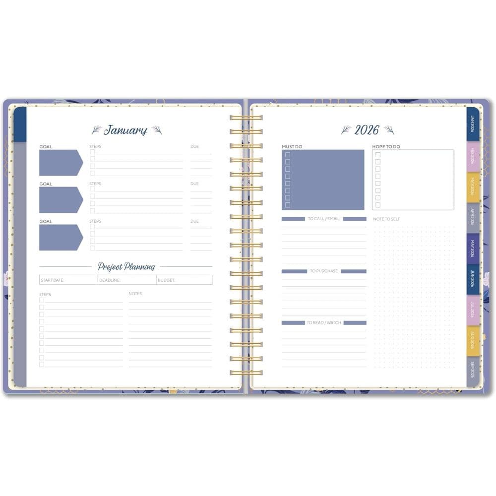 Garden Bee Deluxe Hardcover High Note 2026 Planner Third Alternate Image