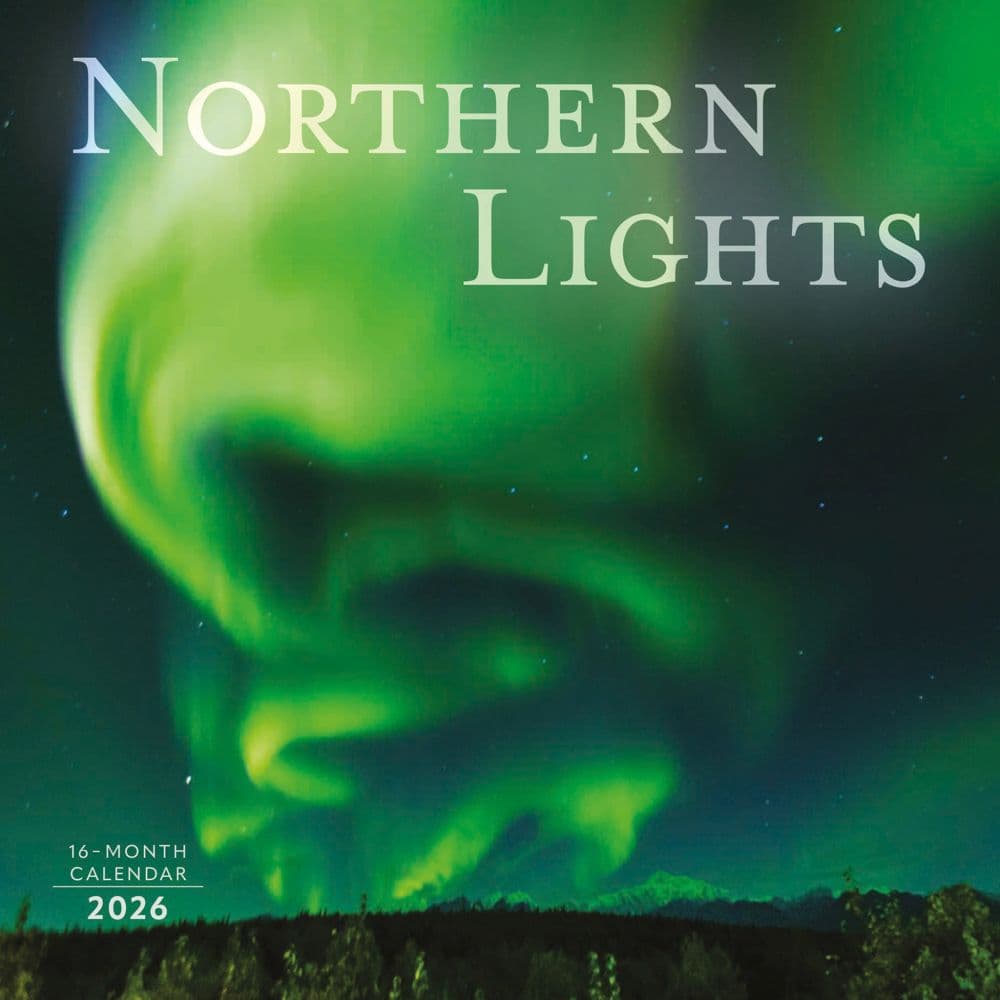 Northern Lights 2026 Wall Calendar  Main Image