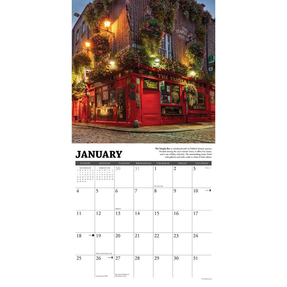 Irish Pubs 2026 Wall Calendar Second Alternate Image