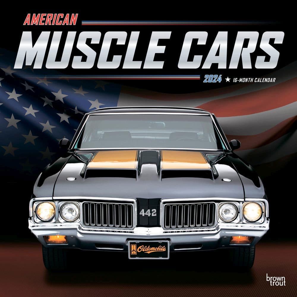 American Muscle Cars 2024 Wall Calendar