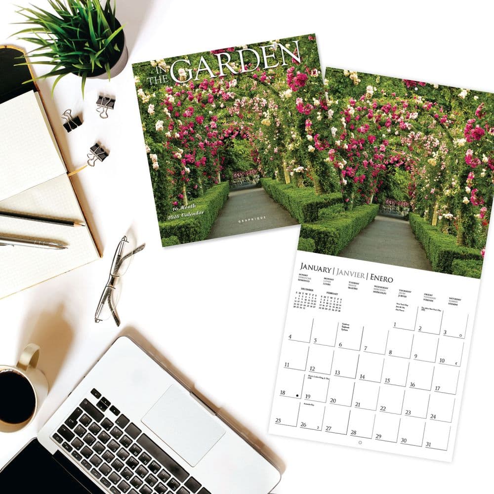 In the Garden 2026 Mini Wall Calendar Fourth Alternate Image