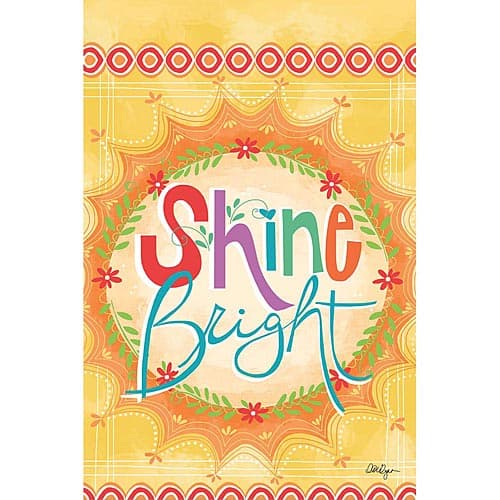 Shine Bright Mini Garden Flag