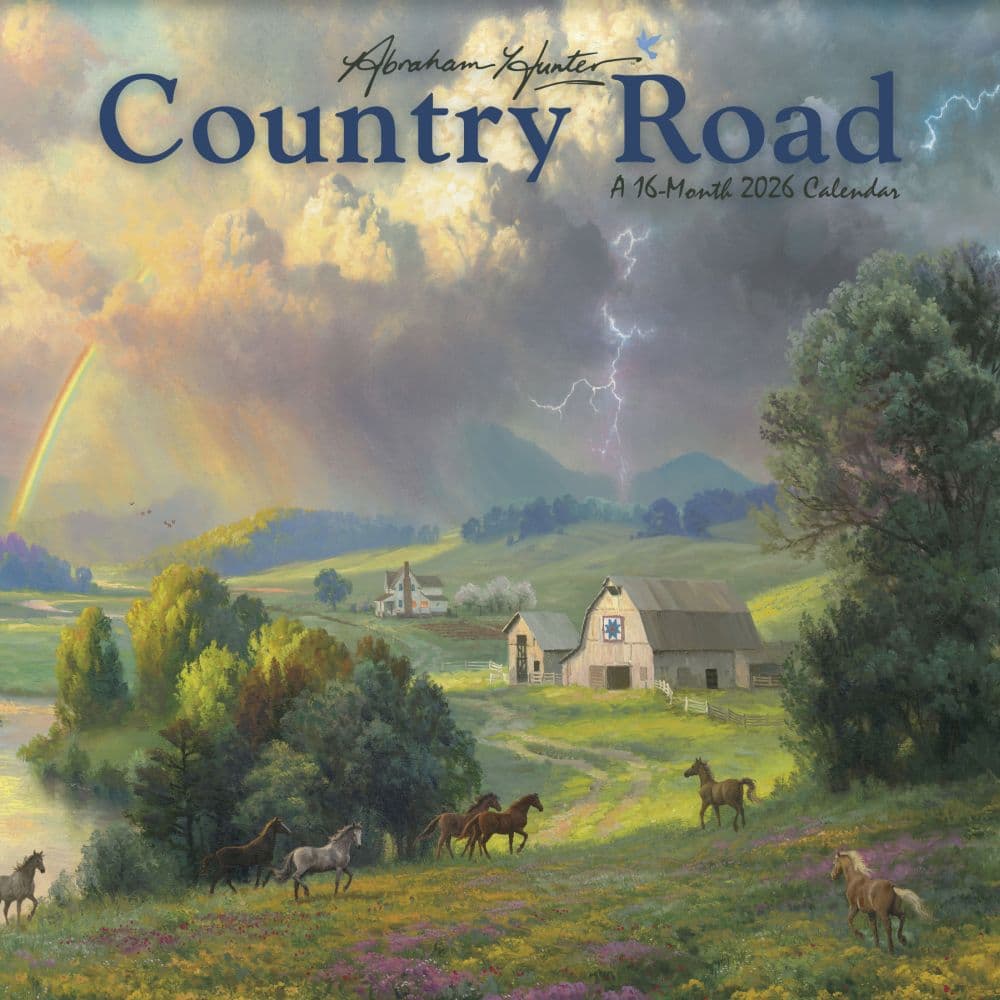 Country Road Abraham Hunter 2026 Mini Wall Calendar Main Product Image