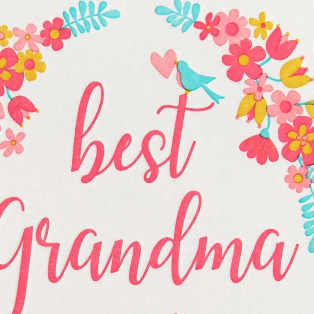 Best Grandma Ever Mother&#39;s Day Card close up