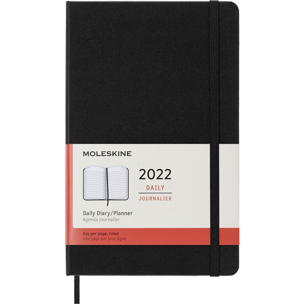 Moleskine 2022 Large Daily Hard Cover Planner (Black)
