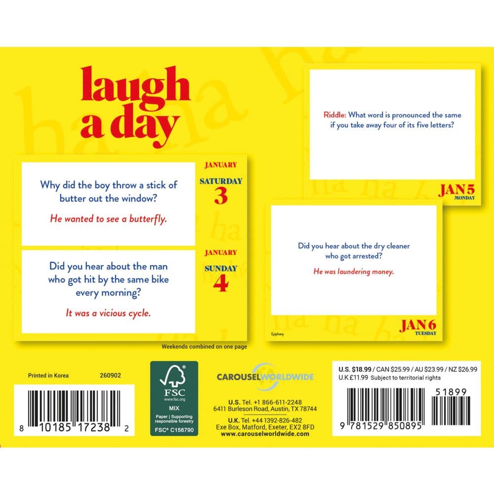 Laugh A Day 2026 Desk Calendar First Alternate Image