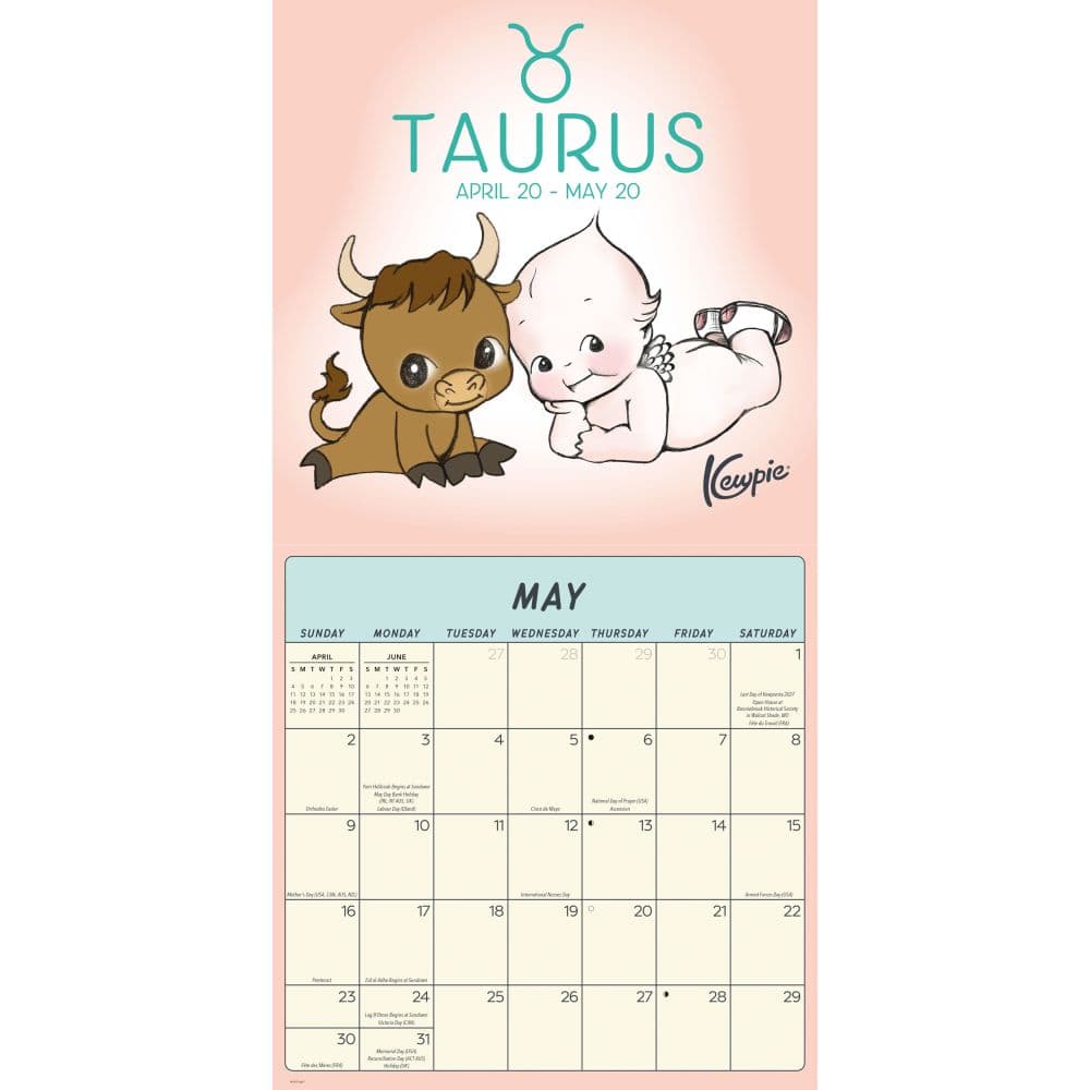 Kewpie 2027 Wall Calendar Third Alternate Image