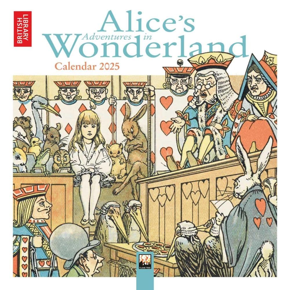 Alice In Wonderland 2025 Mini Wall Calendar