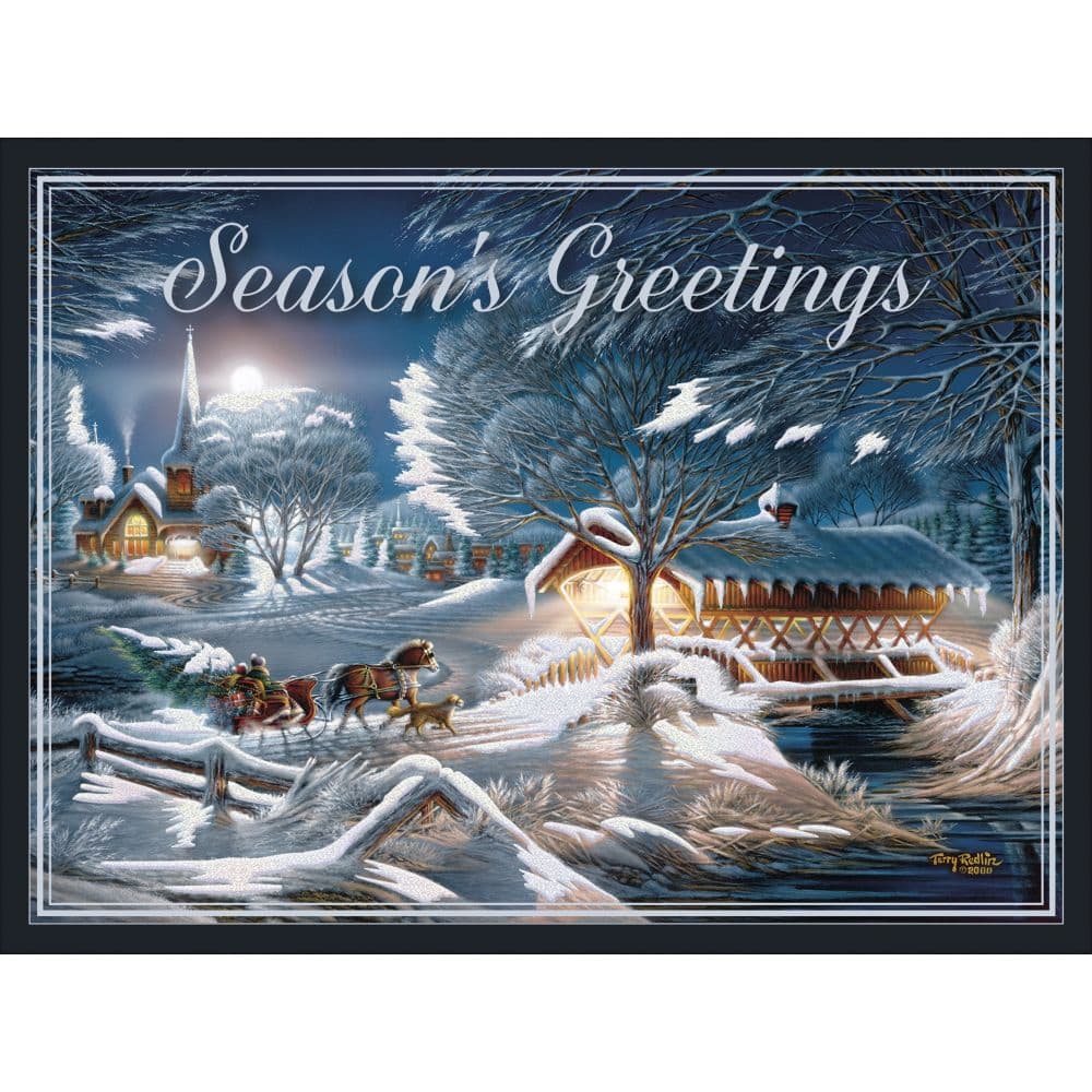 Evening Frost by Terry Redlin Classic Christmas Cards  Main Image