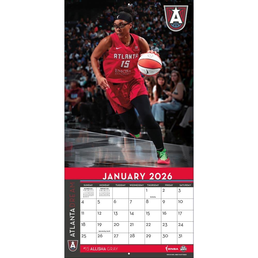 Atlanta Dream 2026 Wall Calendar Third Alternate Image