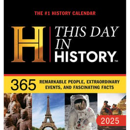 This Day in History 2025 Desk Calendar