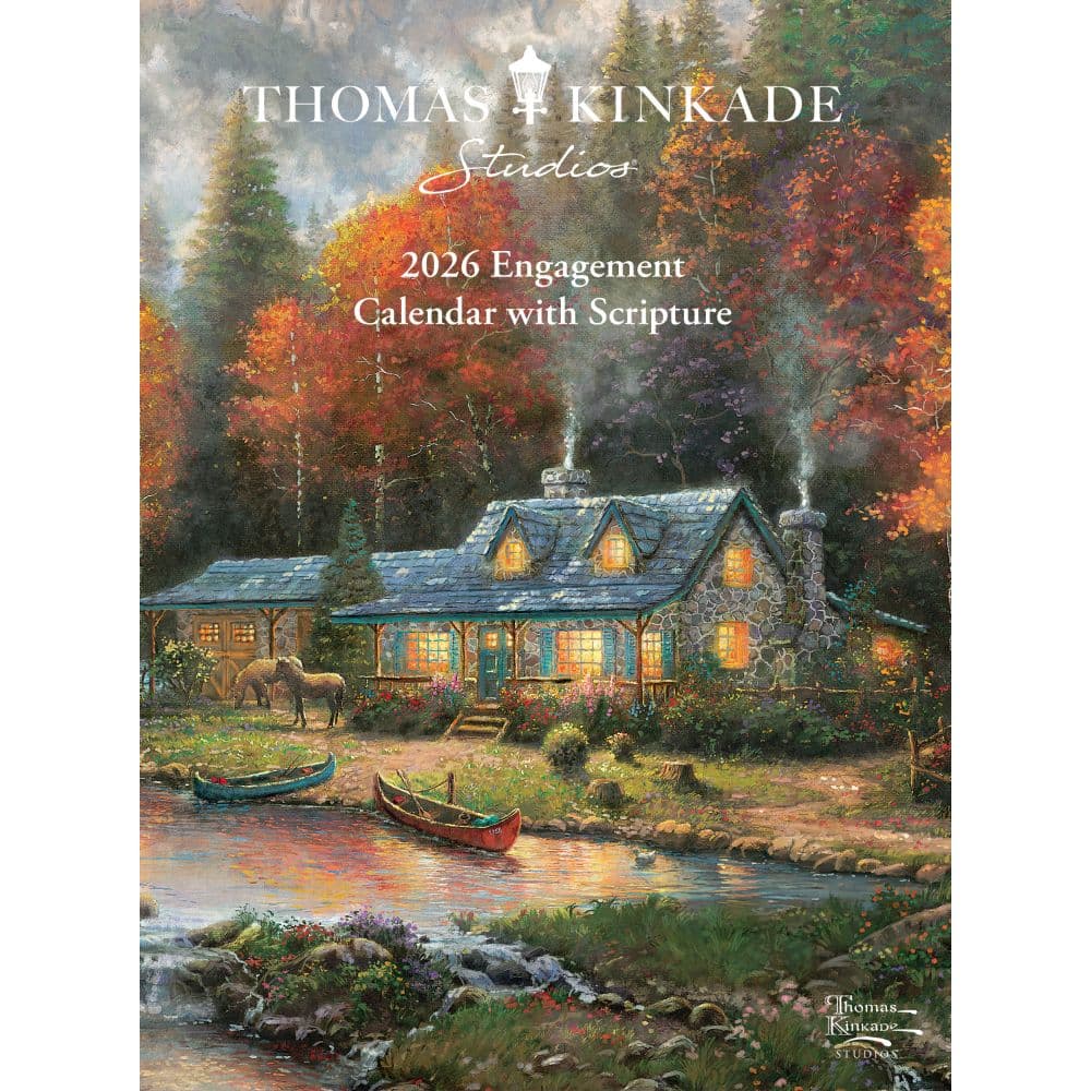 Thomas Kinkade Painter of Light with Scripture 2026 Engagement Planner Main Image