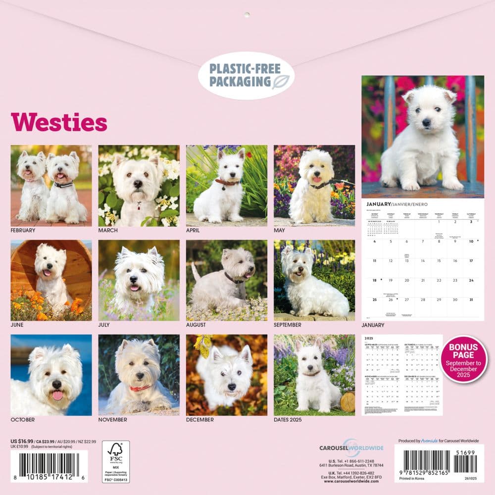 Just Westies 2026 Wall Calendar First Alternate Image