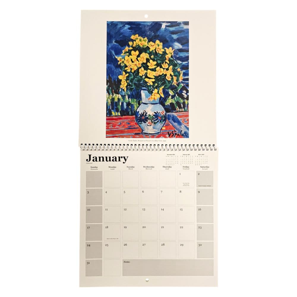 Flowers Square 2027 Wall Calendar Second Alternate Image