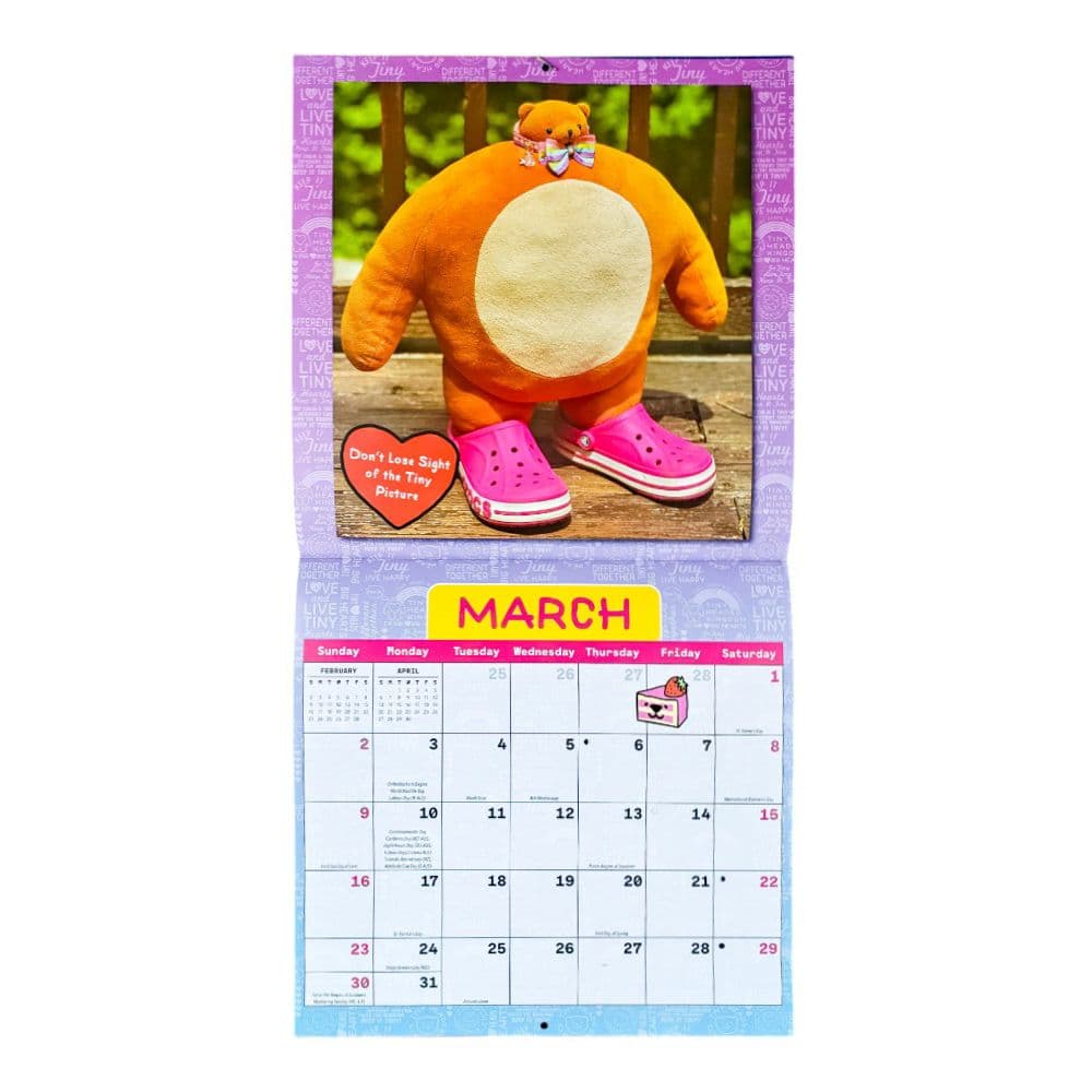 Tiny Headed Kingdom 2024 Wall Calendar March