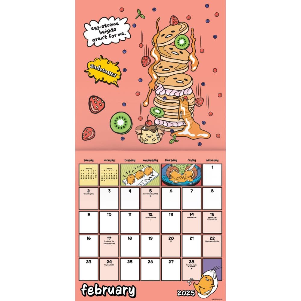 Gudetama 2025 Wall Calendar Second Alternate Image width=&quot;1000&quot; height=&quot;1000&quot;