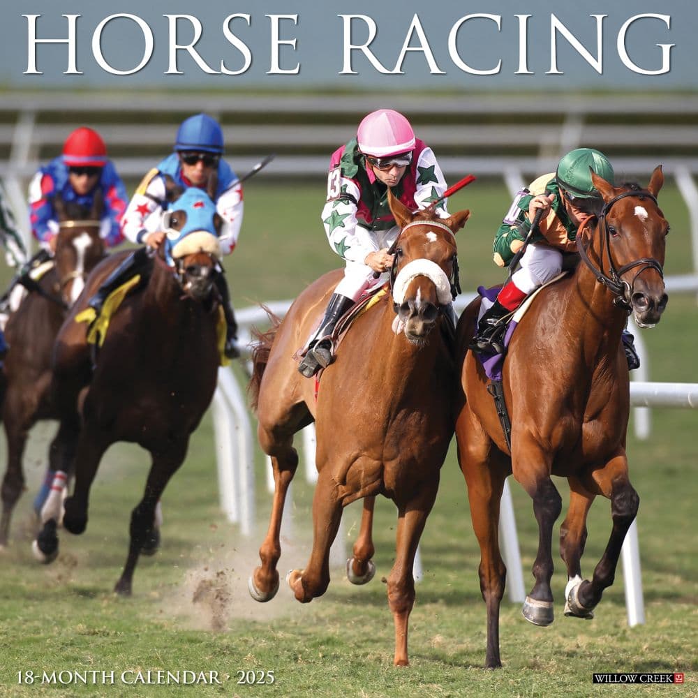 Horse Racing 2025 Wall Calendar Main Image