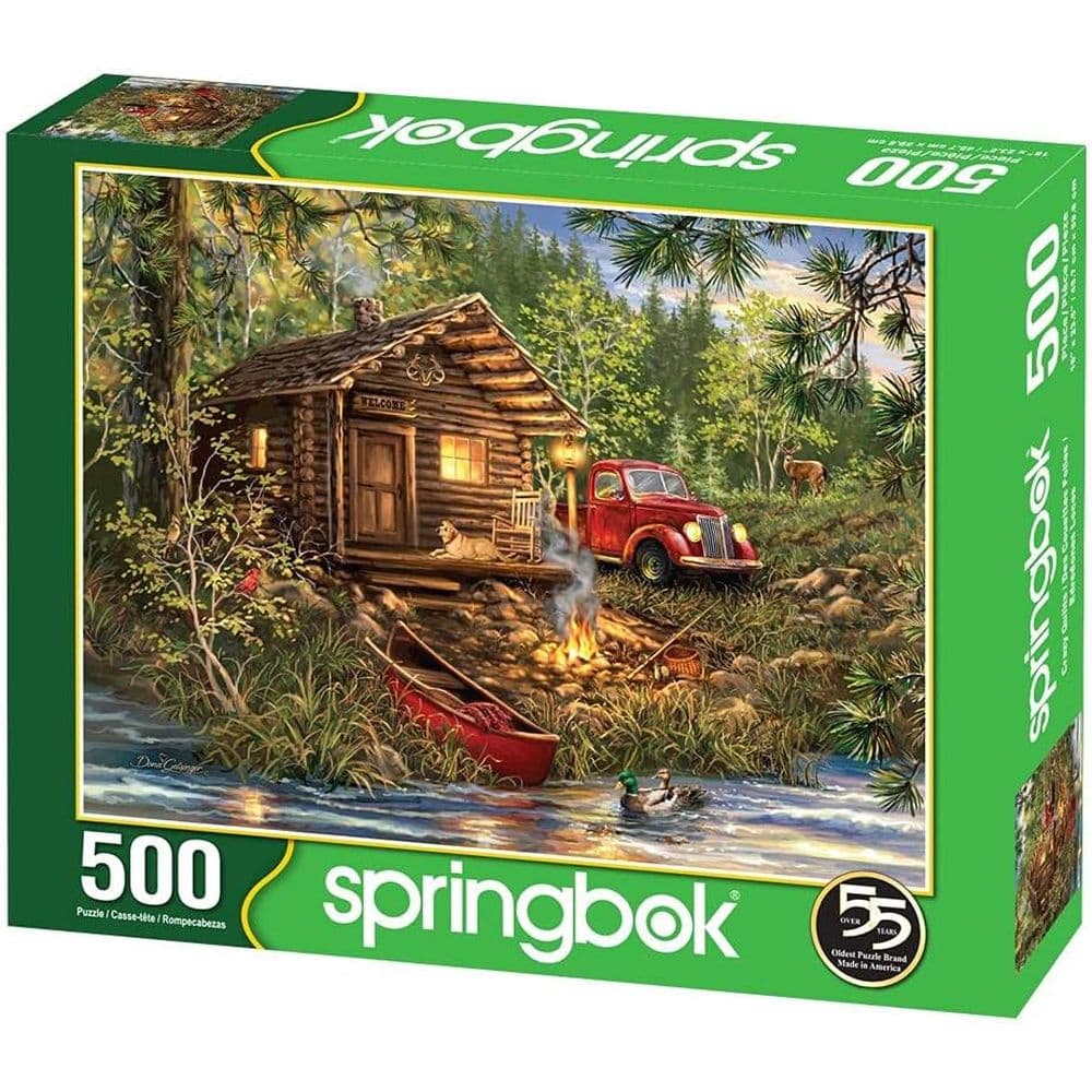 Cozy Cabin Retreat 500 Piece Puzzle Main Product Image