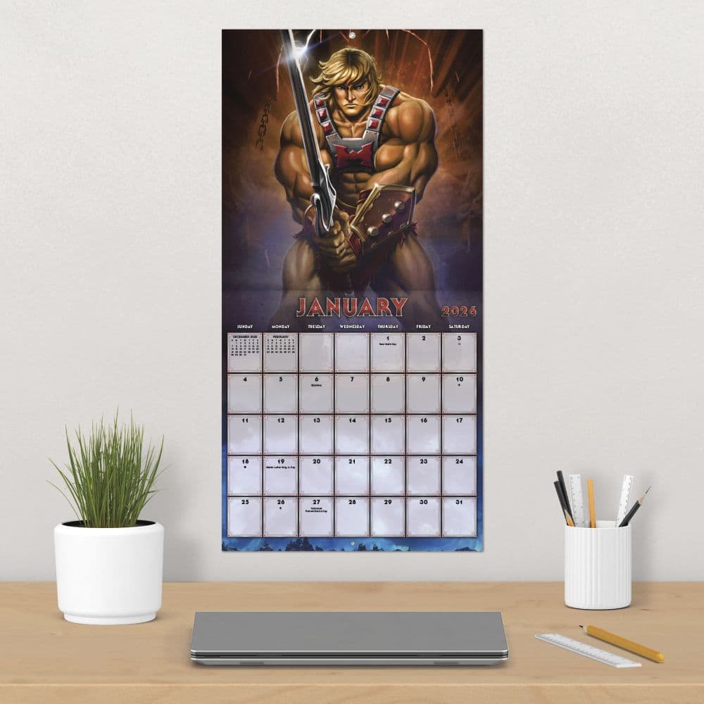 Masters of the Universe 2026 Wall Calendar Fourth Alternate Image
