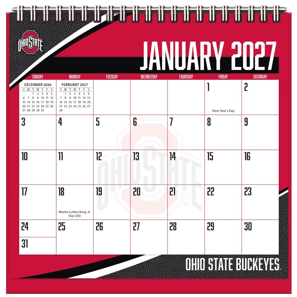 Ohio State Buckeyes 2027 Easel Desk Calendar First Alternate Image