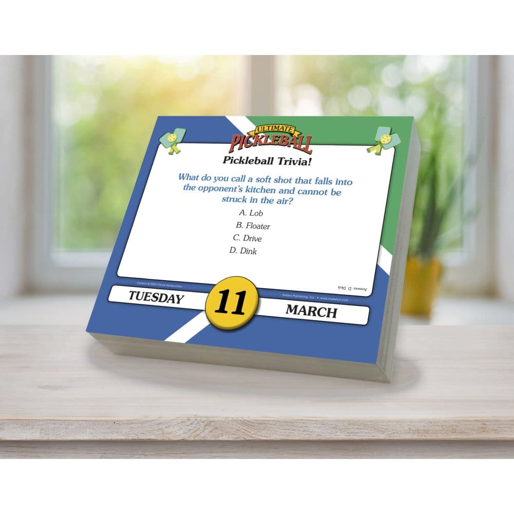 Ultimate Pickleball 2025 Desk Calendar