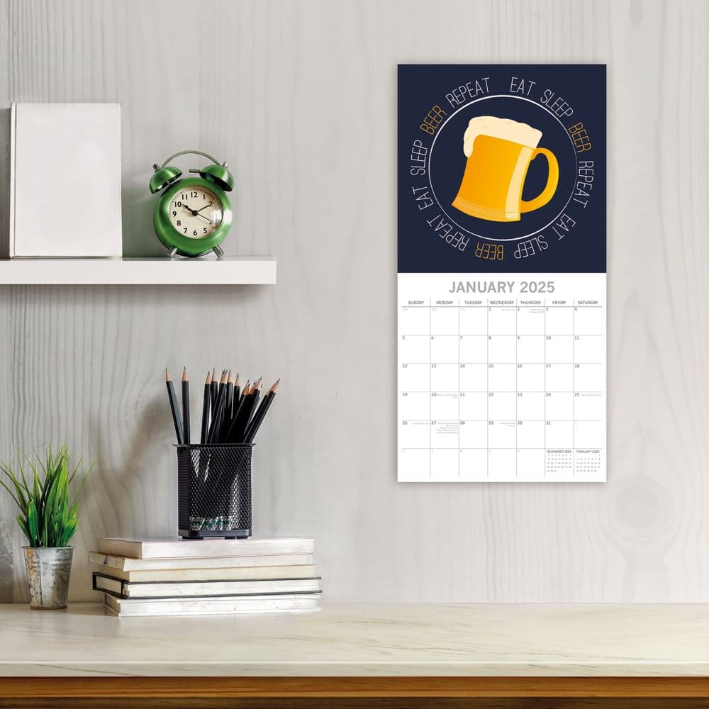 Beer Signs 2025 Wall Calendar Second Alternate Image width=&quot;1000&quot; height=&quot;1000&quot;