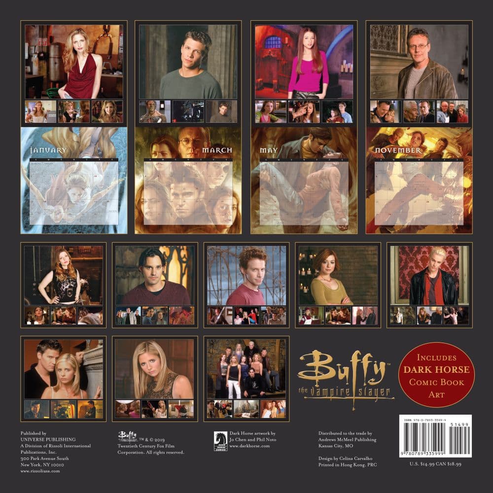 Buffy The Vampire Slayer Wall Calendar - Calendars.com