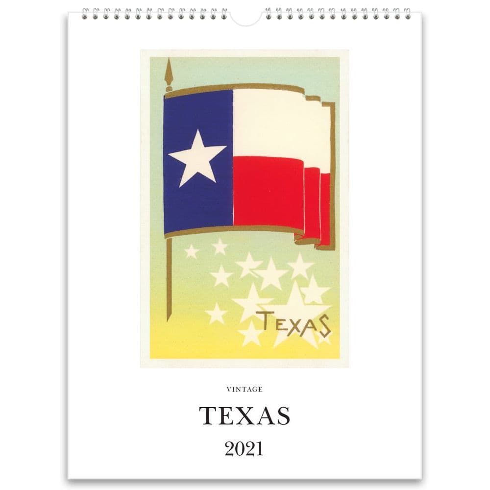 2021 Texas Nostalgic Poster Wall Calendar