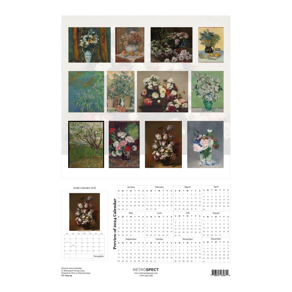 Flowers 2024 Poster Wall Calendar First Alternate Image width=&quot;1000&quot; height=&quot;1000&quot;