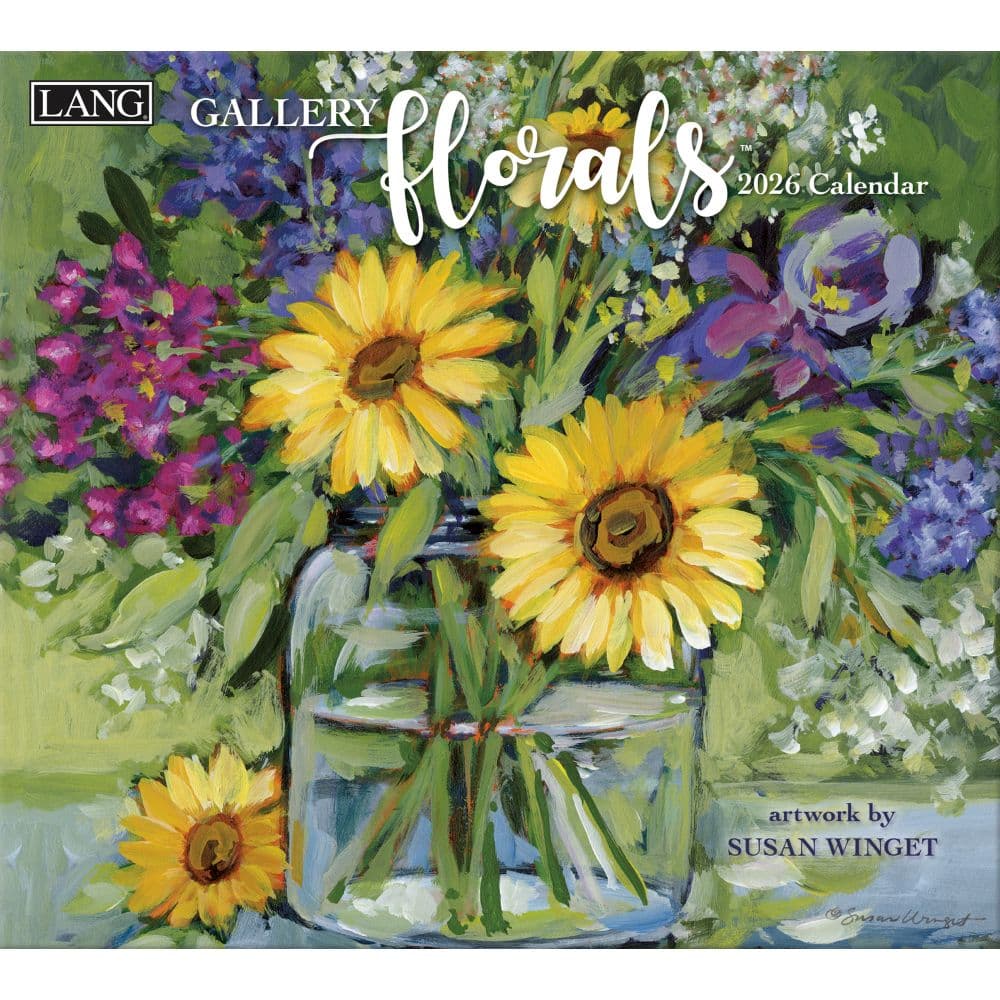 Gallery Florals 2026 Wall Calendar by Susan Winget Main Image