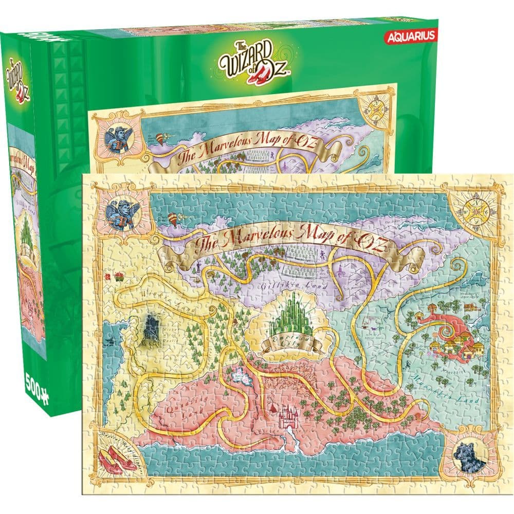 Wizard of Oz Map 500 Piece Puzzle Alt2