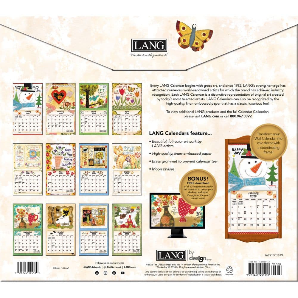 Simple Life 2026 Wall Calendar by Karen H. Good_ALT2