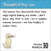 image Thoughts of Dog 2026 Desk Calendar Second Alternate Image