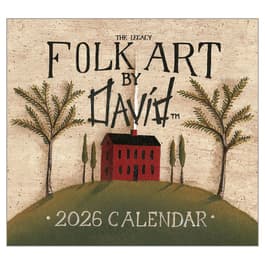 Folk Art by David 2026 Wall Calendar