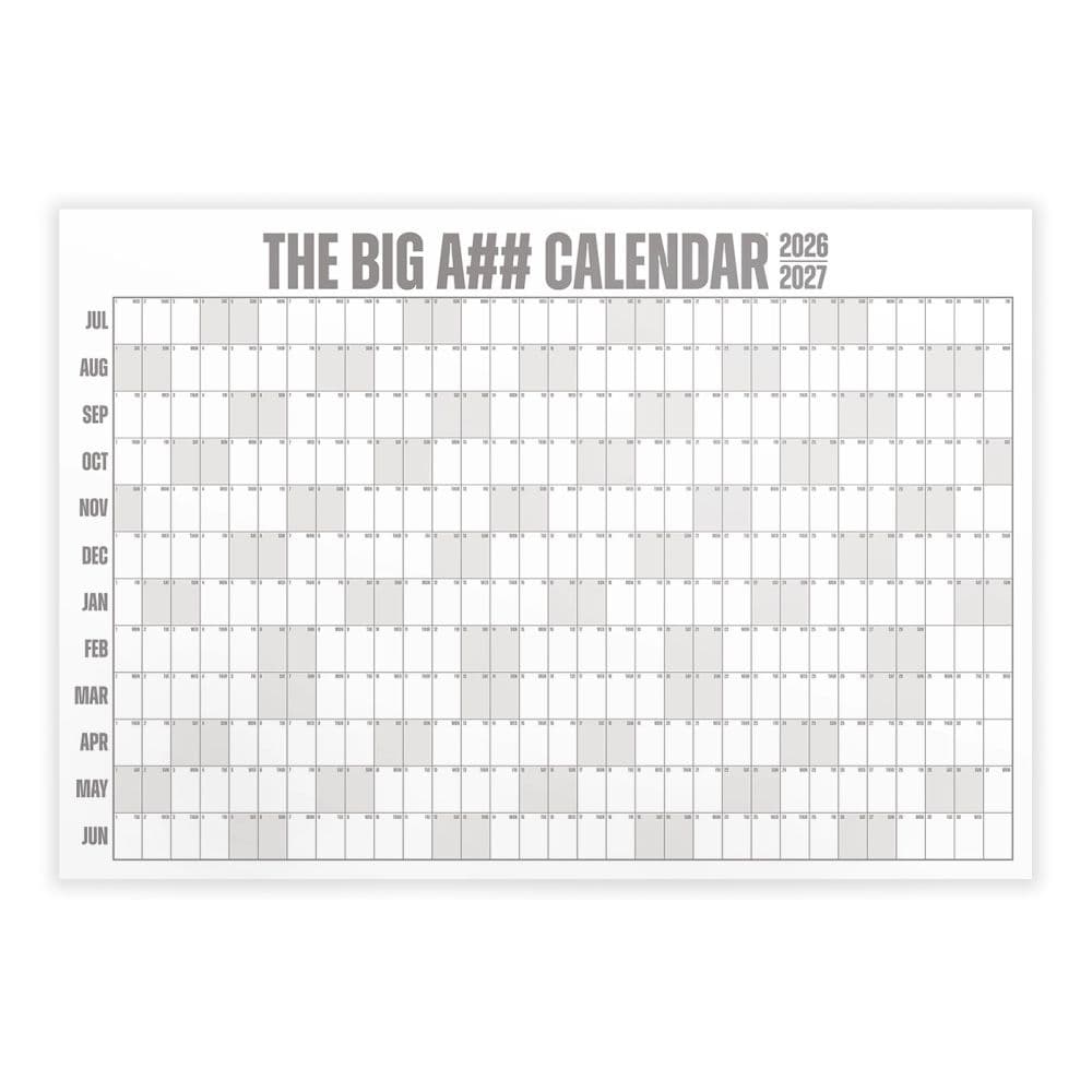 image Big A## 2027 Academic Wall Calendar Gray Main Product Image