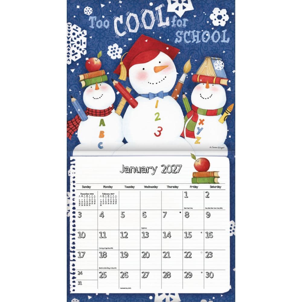 Schoolhouse 2027 Wall Calendar by Susan Winget Second Alternate Image