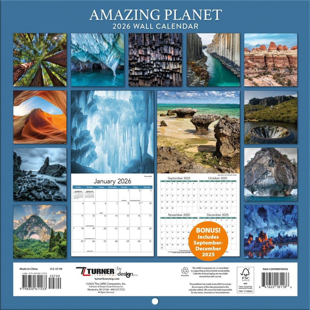 Amazing Planet 2026 Mini Wall Calendar_ALT3