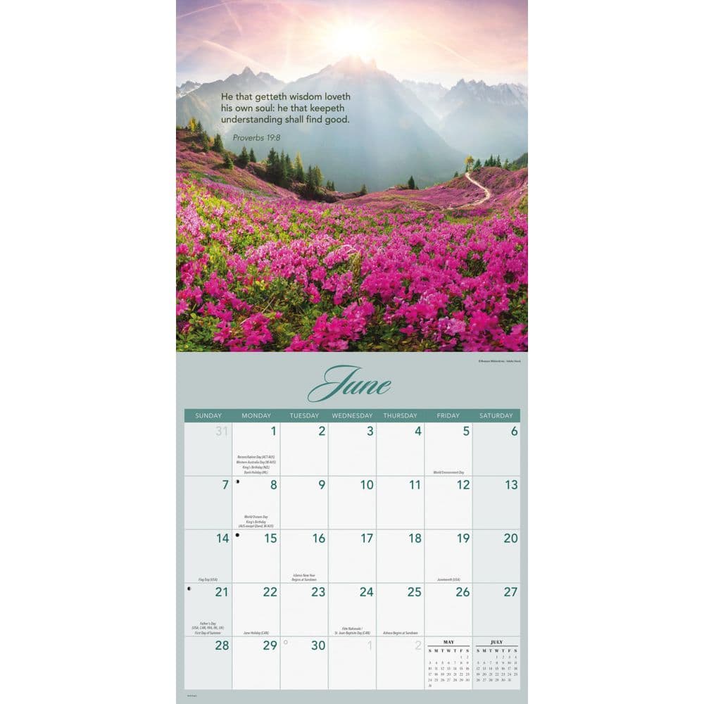 Bible Verses 2026 Wall Calendar Third Alternate Image