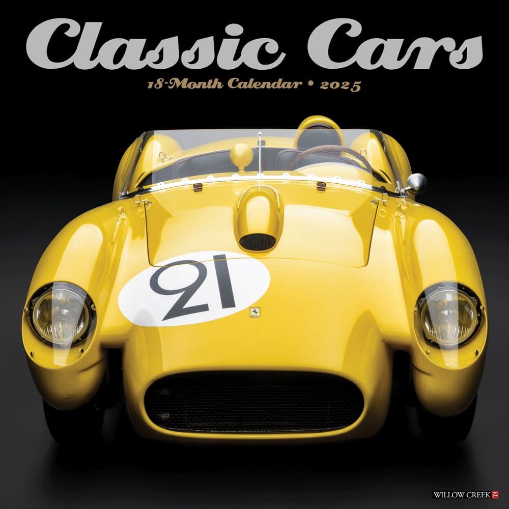 Cars Classic Just 2025 Wall Calendar