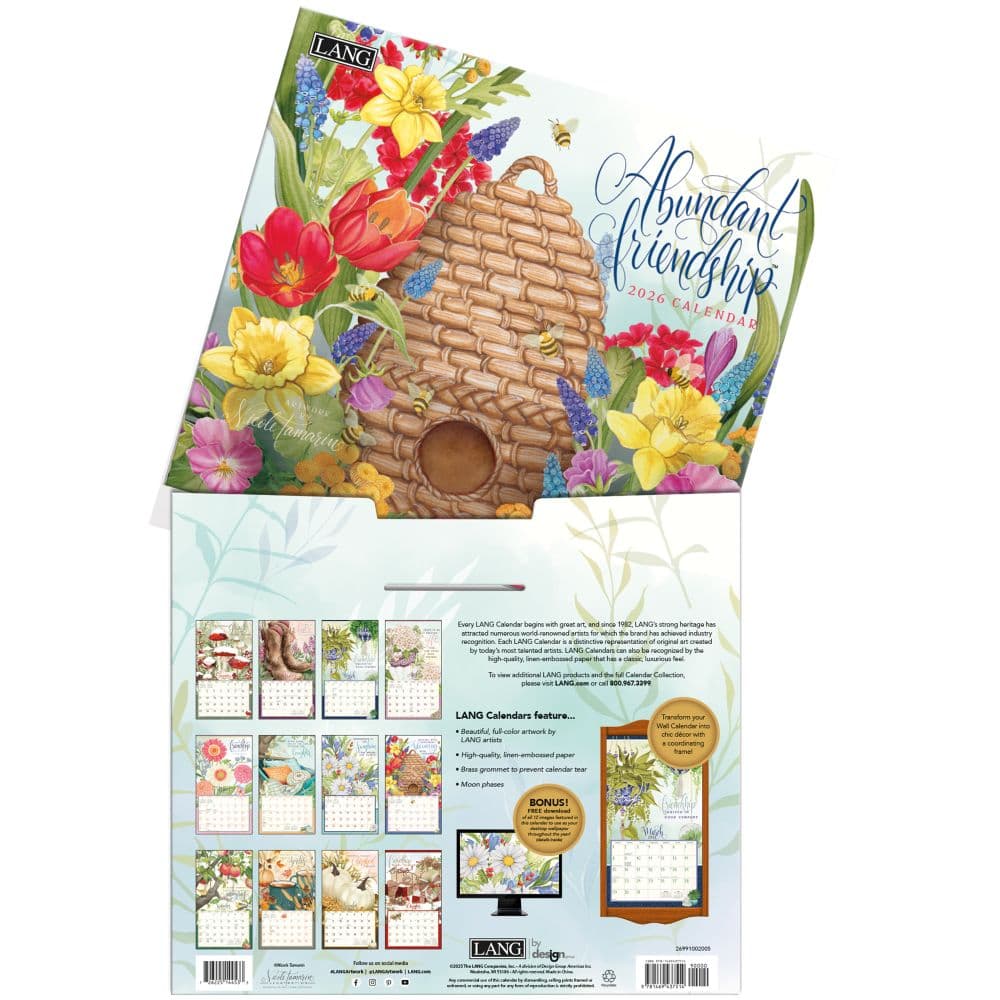 Abundant Friendship 2026 Wall Calendar by Nicole Tamarin_ALT3