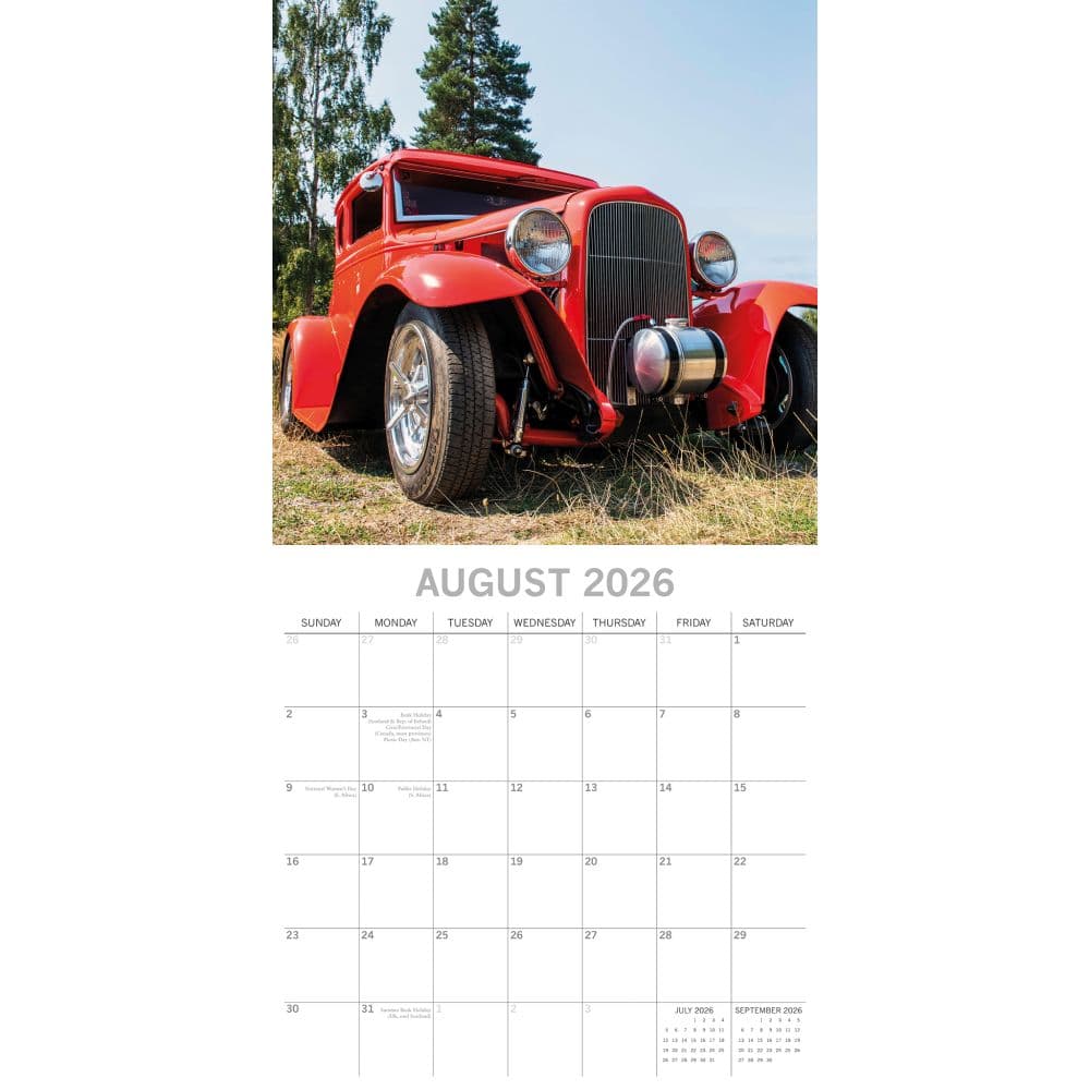 Custom Cars 2026 Wall Calendar Third Alternate Image