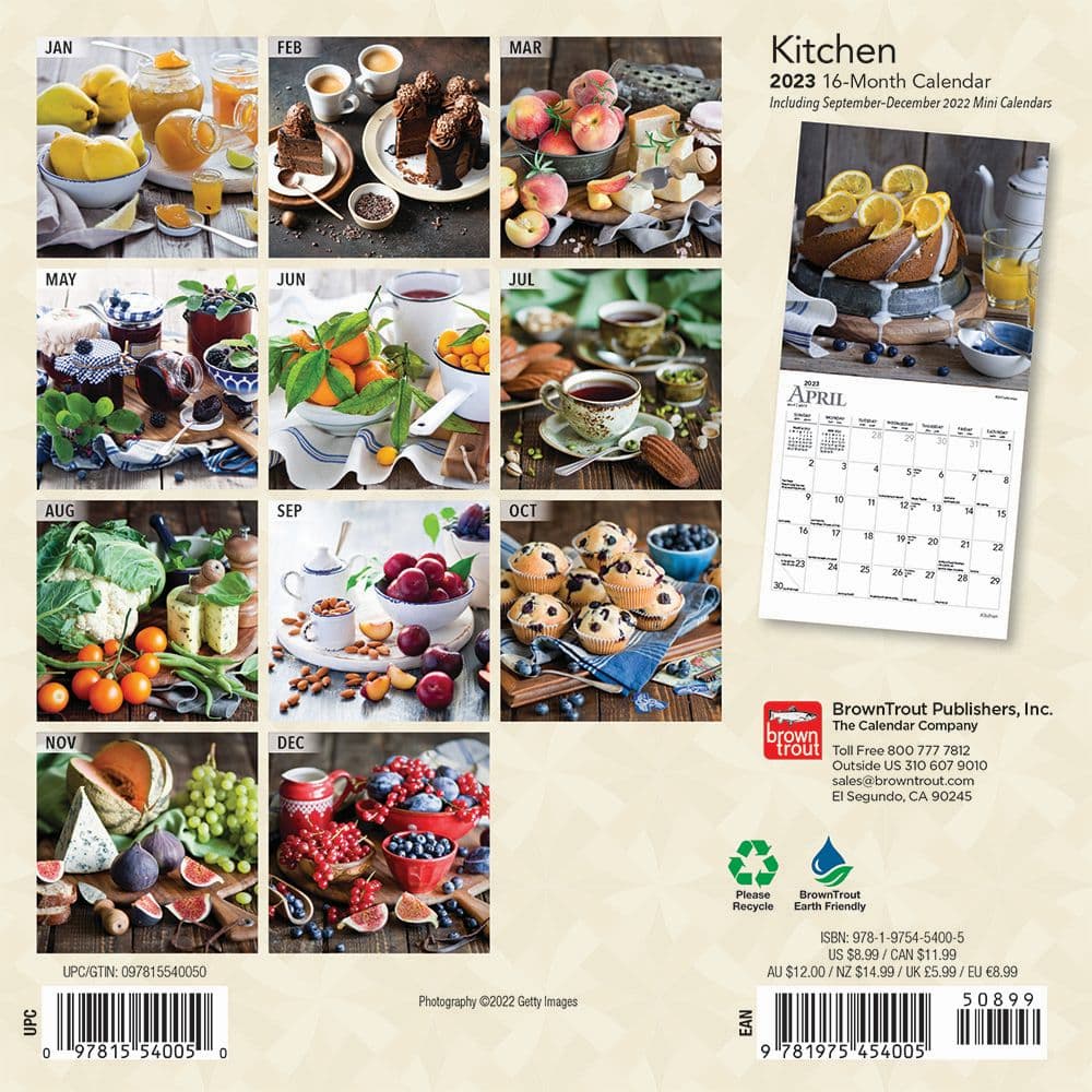 Kitchen 2023 Mini Wall Calendar SV - Calendars.com