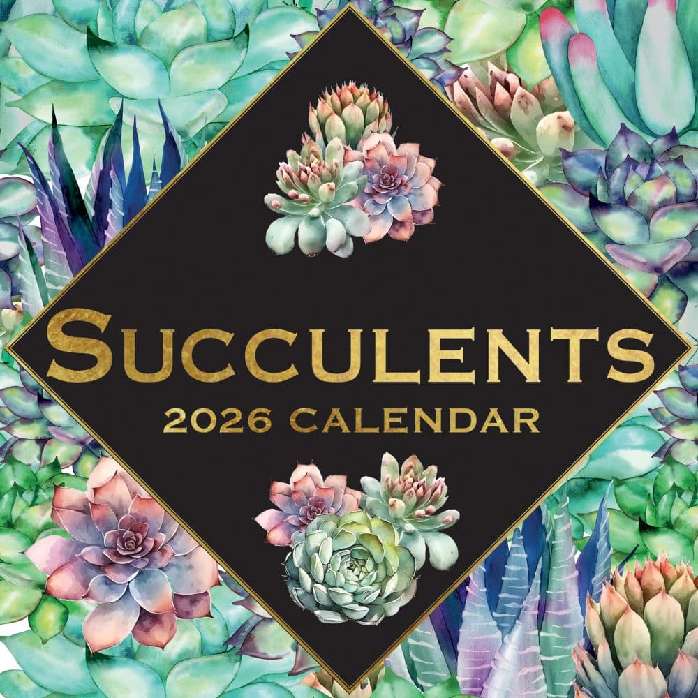 Succulents 2026 Wall Calendar  Main Image