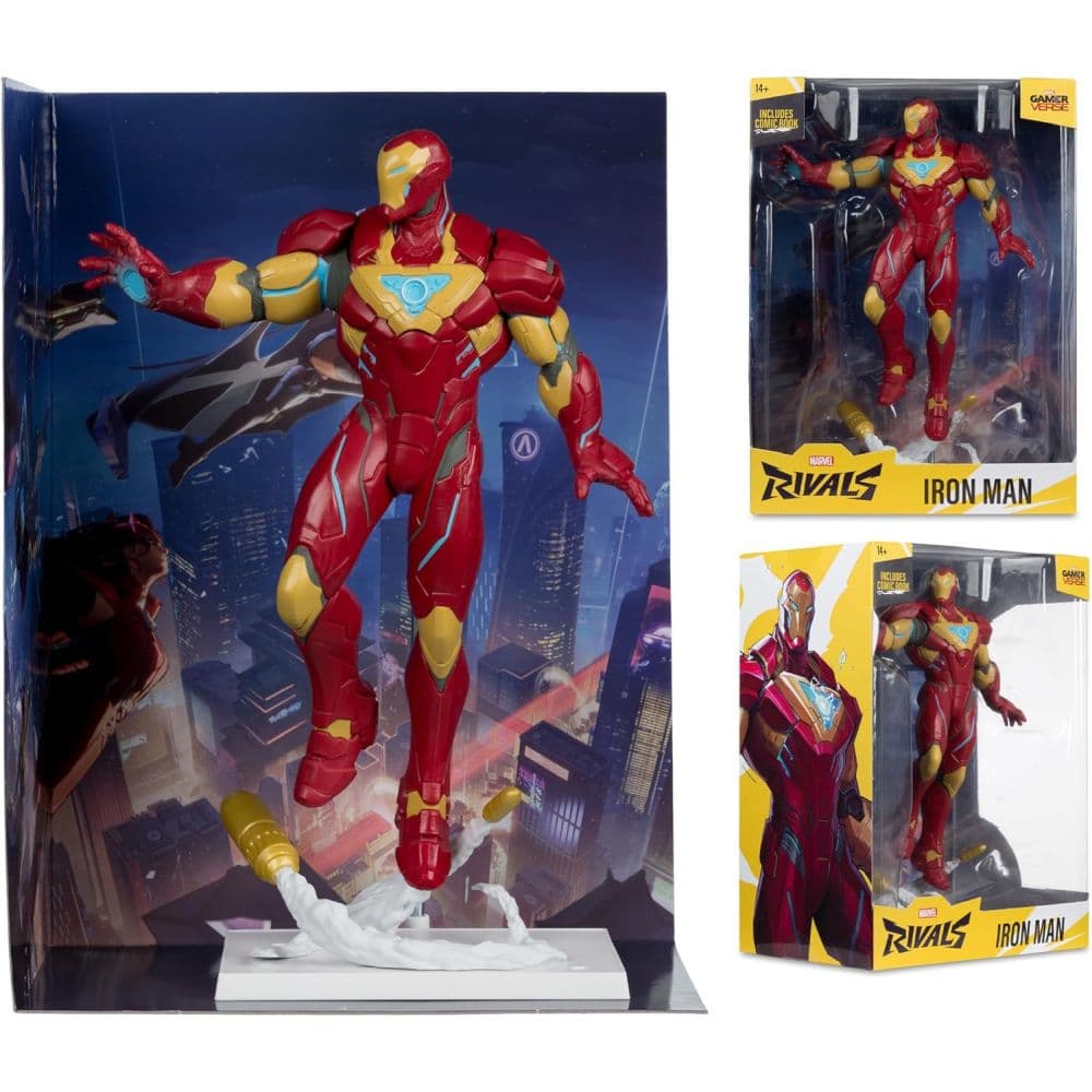 Marvel Rivals Gamerverse 1:6 Iron Man Posed Figure Seventh Alternate Image