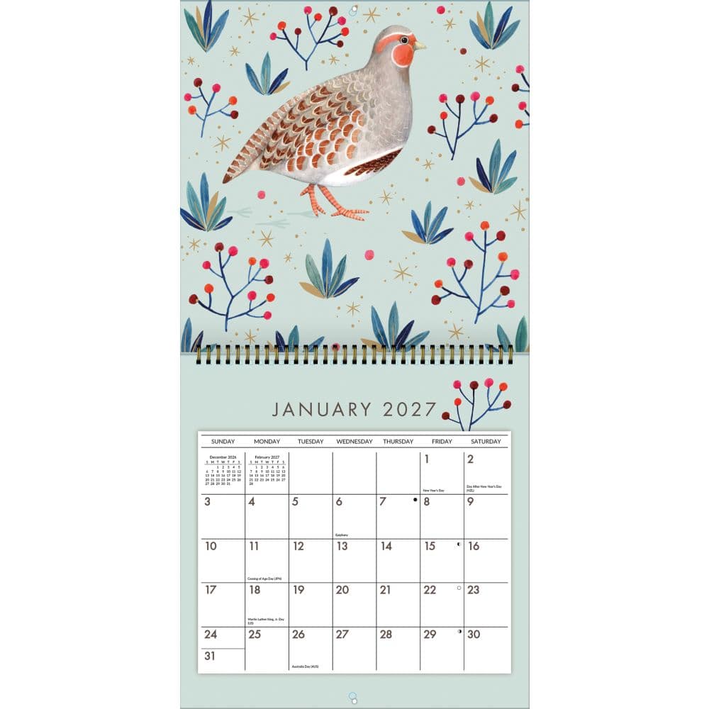 Wonder of Birds 2027 Spiral Wall Calendar Second Alternate Image