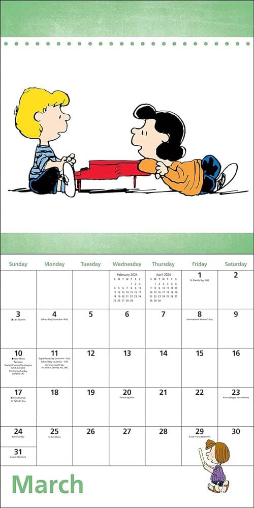 Peanuts 2024 Wall Calendar - Calendars.com