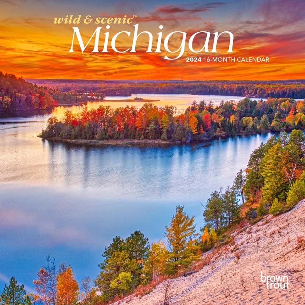 Michigan 2025 Mini Wall Calendar