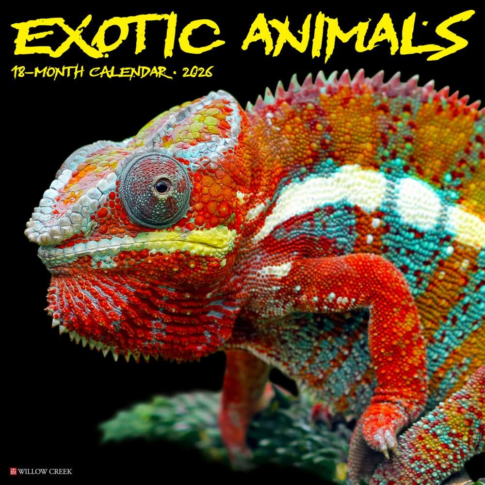image Exotic Animals 2026 Wall Calendar