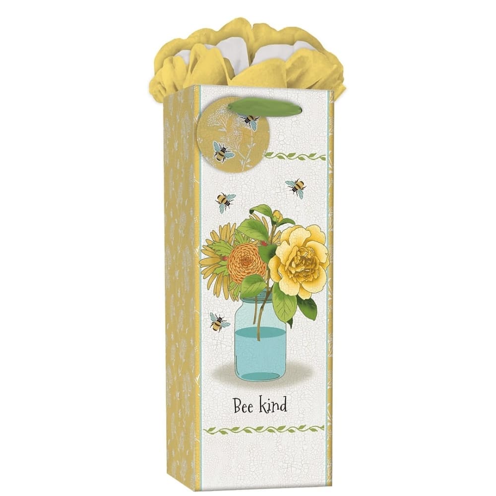 Garden Bee Bottle GoGo Gift Bag by Suzanne Nicoll