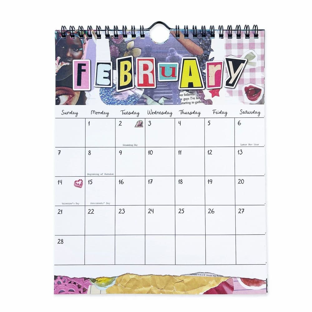 Haricot Dreamworld Stickers 2027 Vertical Wall Calendar Second Alternate Image